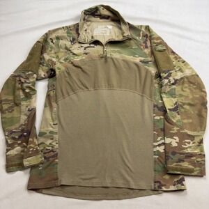Massif Advanced 1/4 Zip Combat Shirt Mens Large OCP Multicam Flame Resistant FR